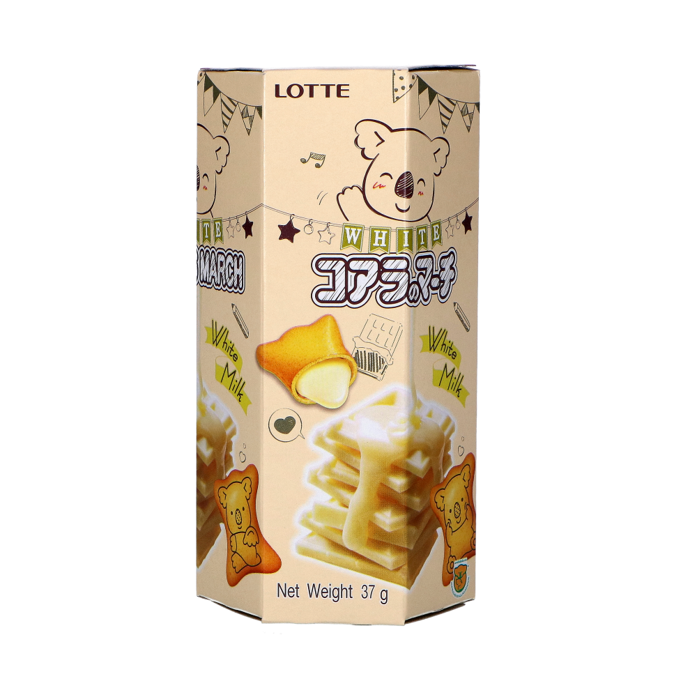 LOTTE 牛奶奶油味果冻熊饼干 37g