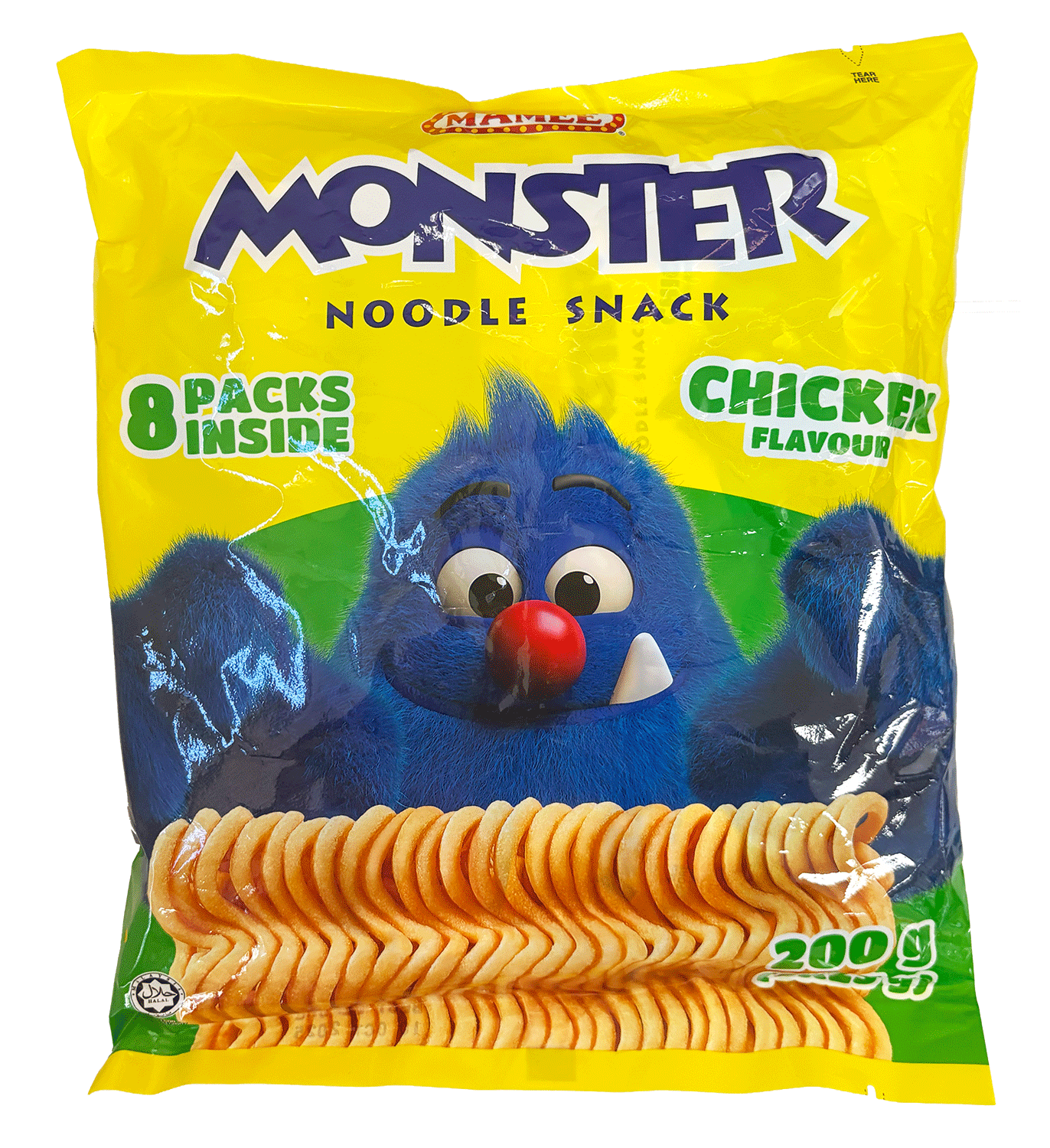 Mamee Monster 鸡肉味脆面零食 200g - 8包