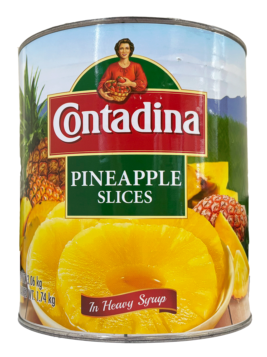 Contadina pineapple Slices In Heavy syrup 3.06kg