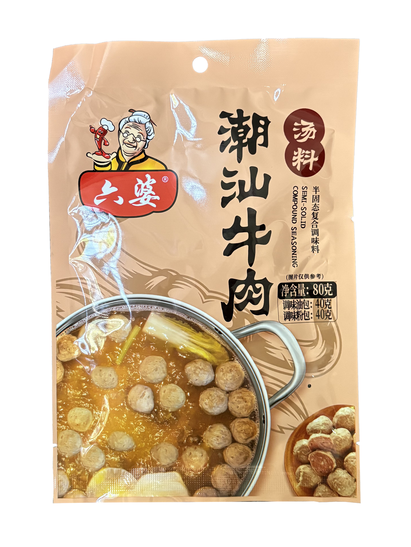 六婆 潮汕牛肉汤料 – 80克