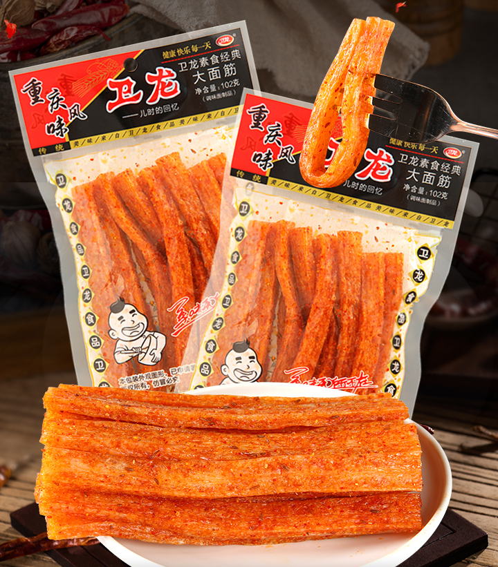 Weilong Big Latiao Spicy Strips 102g