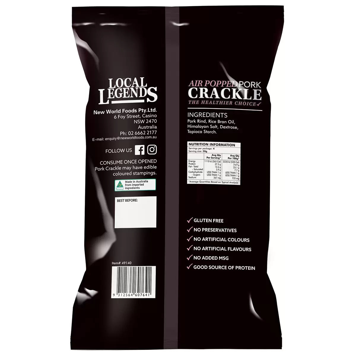 Local Legends Co. Pork Crackles (200 g)