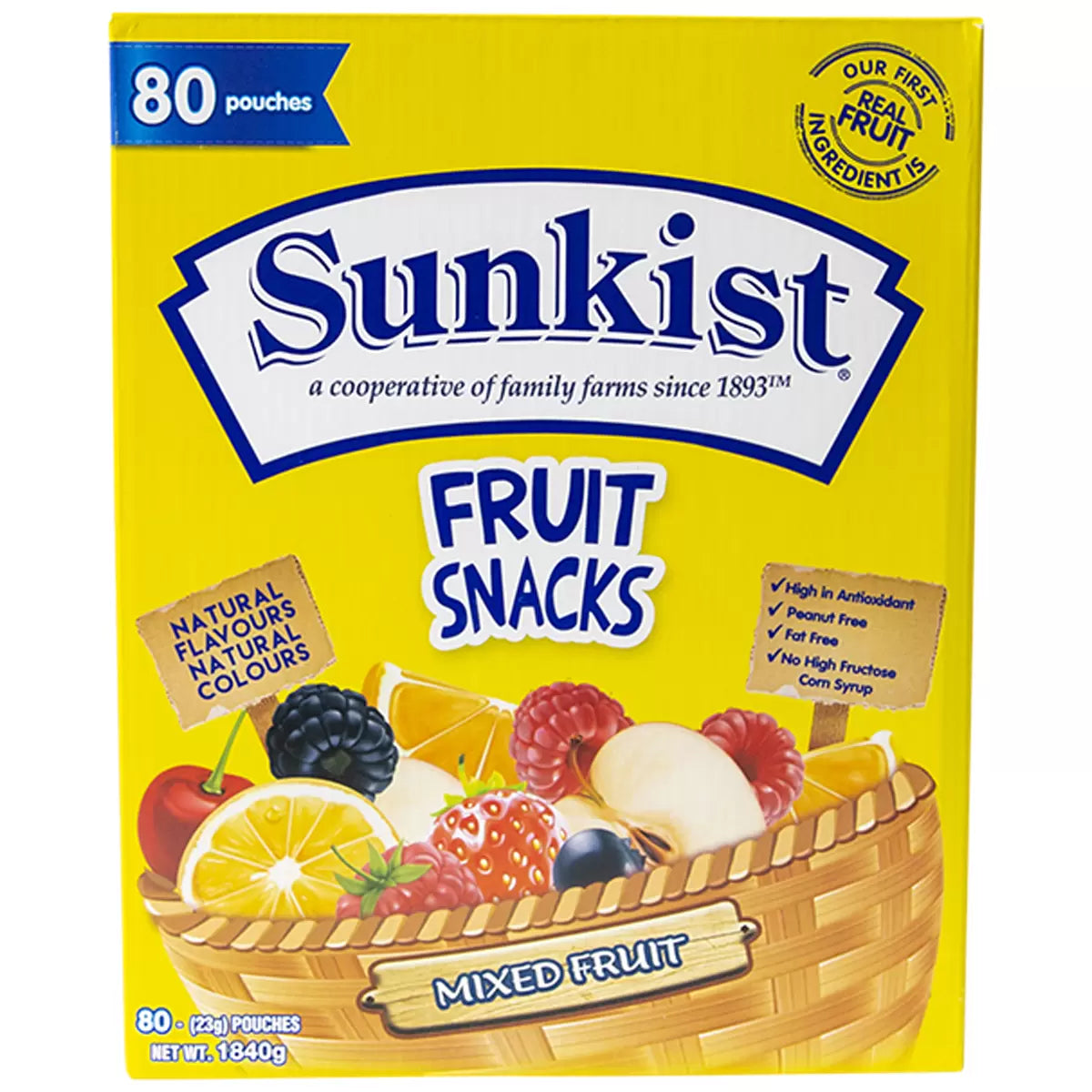 Sunkist Fruit Snacks (23 g x 80 pk)