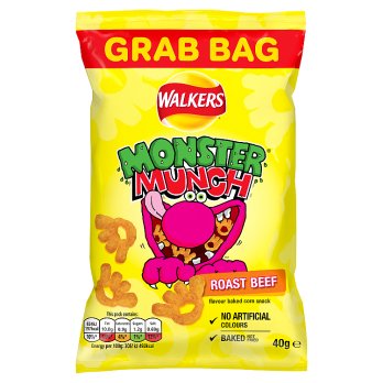 Walkers Monster Munch Roast Beef Snack 40g