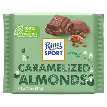 Ritter Sport 脆脆焦糖杏仁巧克力 – 100克