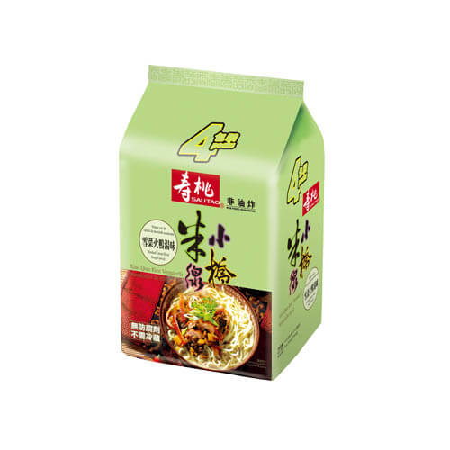 SAU TAO Xiao Qiao Mustard green duck soup flavour Rice Noodle (4packs) 860g