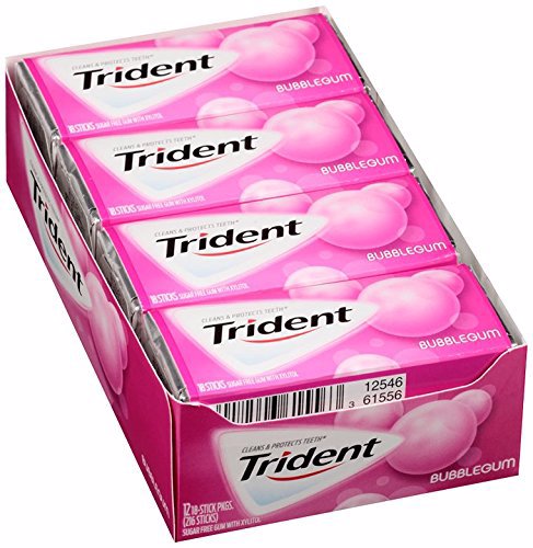 Trident 泡泡糖 14片