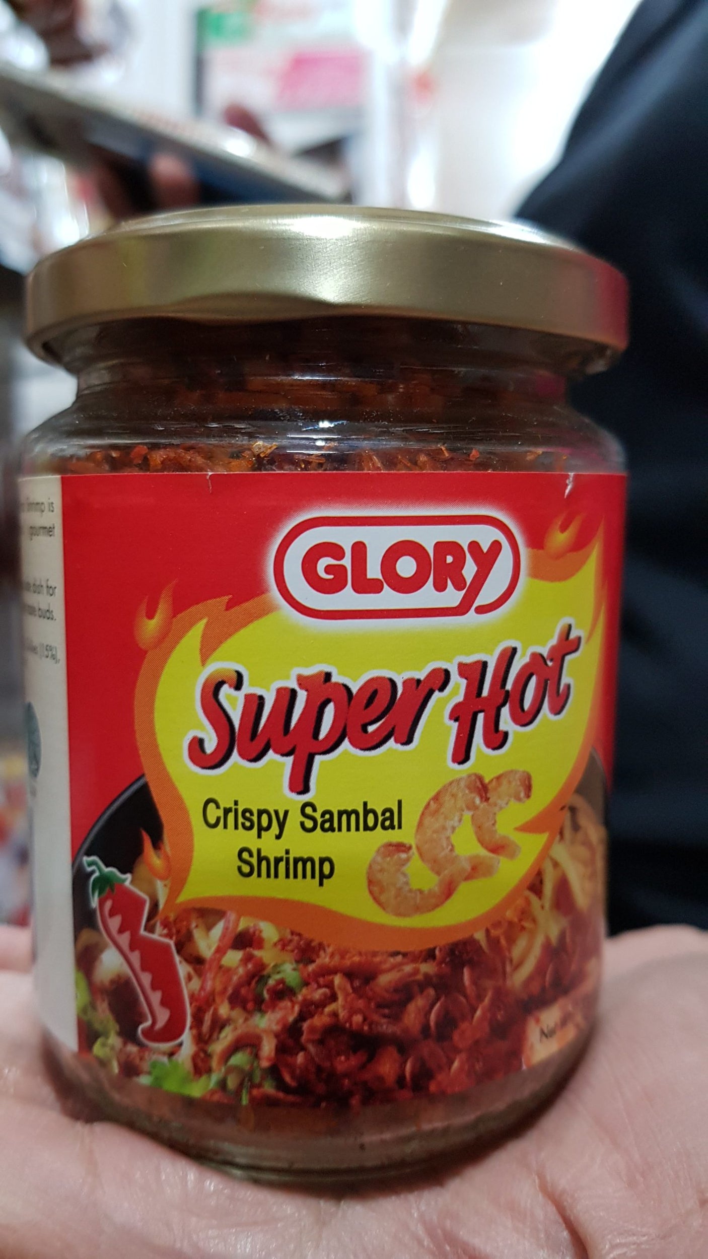 Glory Sambal Shrimp Super Hot Crispy 100g