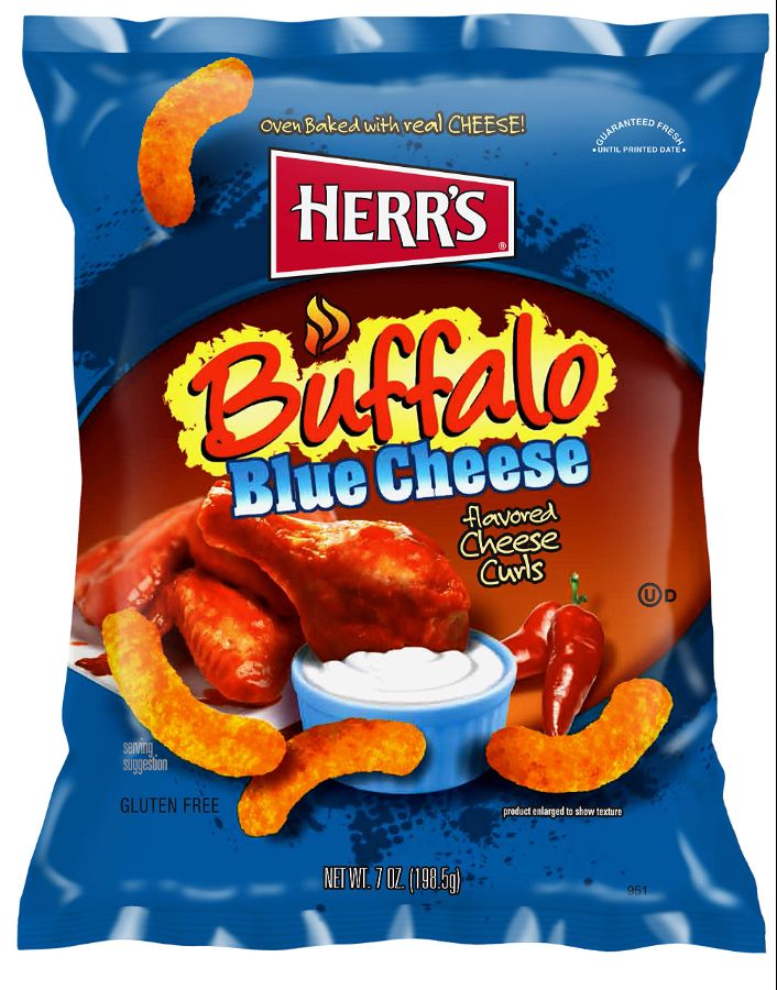 Herr's Buffalo Blue Cheese Flavoured Cheese Curls 170g