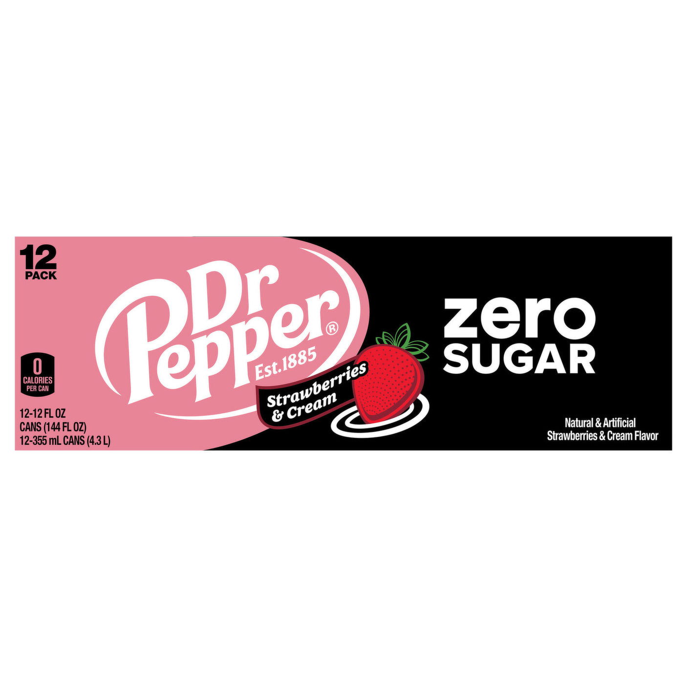 Dr Pepper Strawberry & Cream Zero 355ml