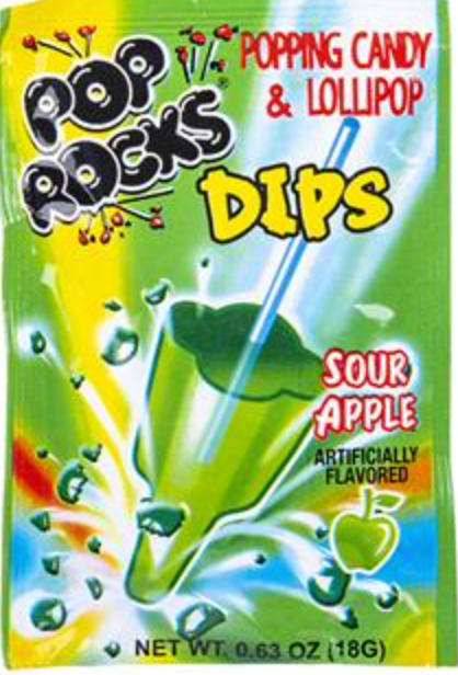 Pop Rocks 酸苹果味跳跳糖蘸棒 – 18克