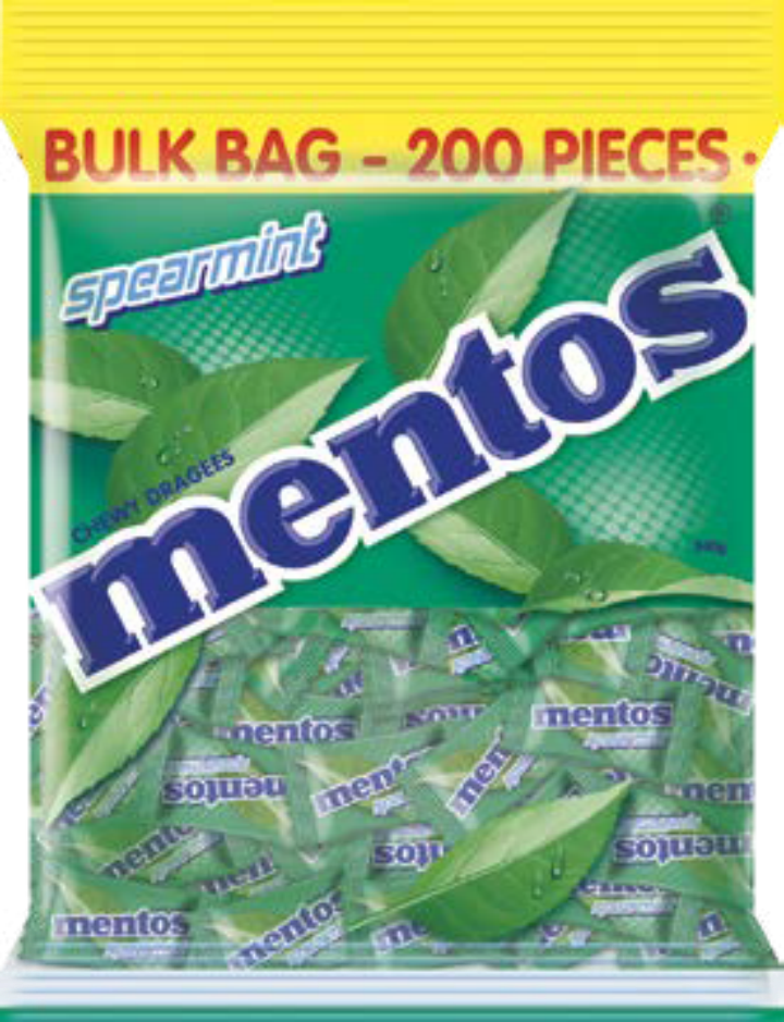 Mentos Pillow Pack Spearmint (200 pieces) 540g