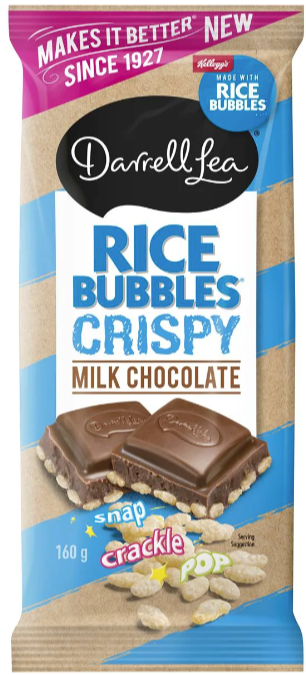 Darrell Lea 香脆牛奶巧克力块 – 160克