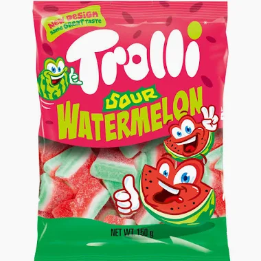 Trolli Watermelon Slices Gummy Candy – 150g