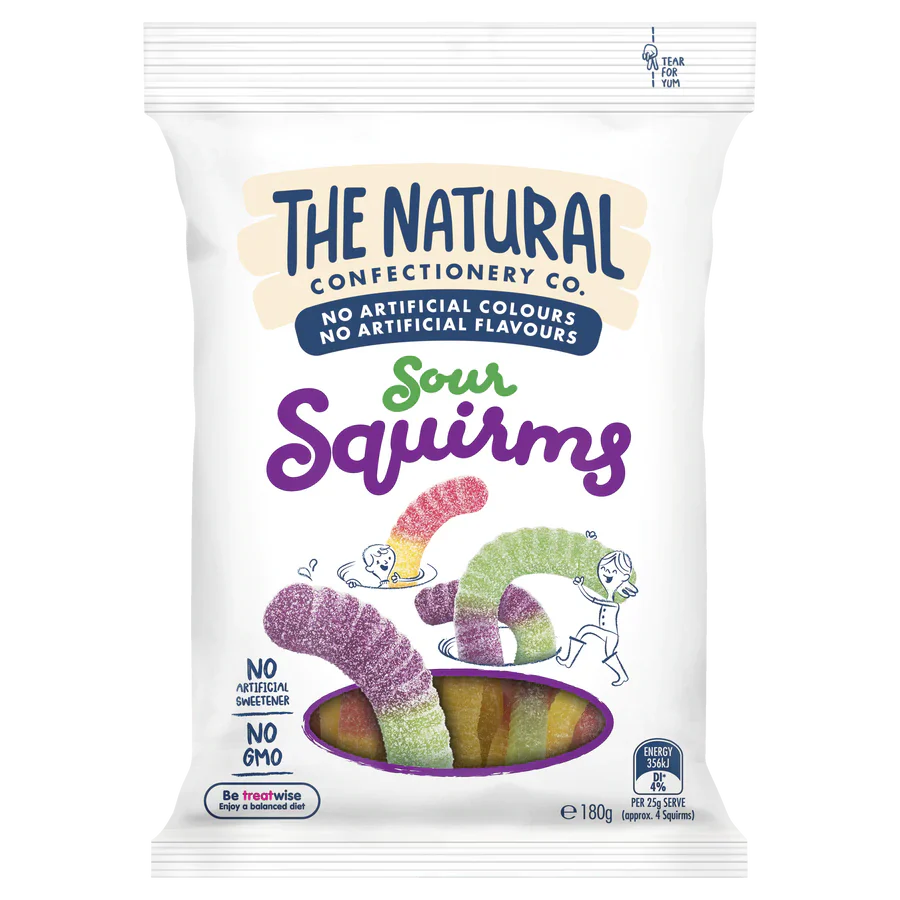Cadbury TNCC SOURS SQUIRMS 180g