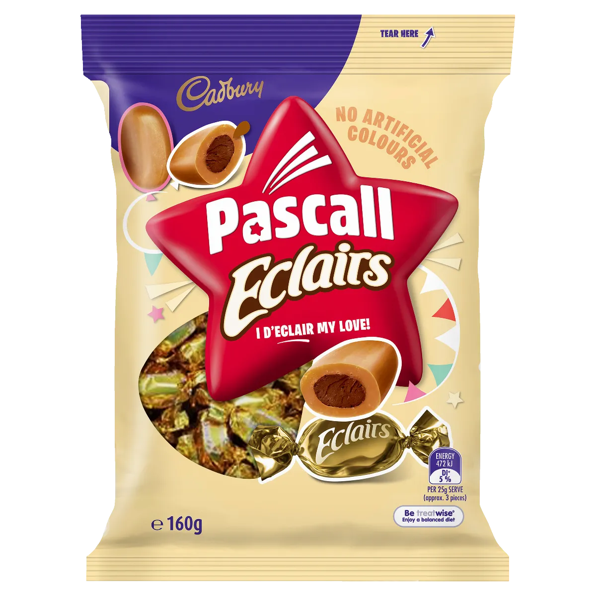 吉百利 太妃夹心巧克力 – 160克