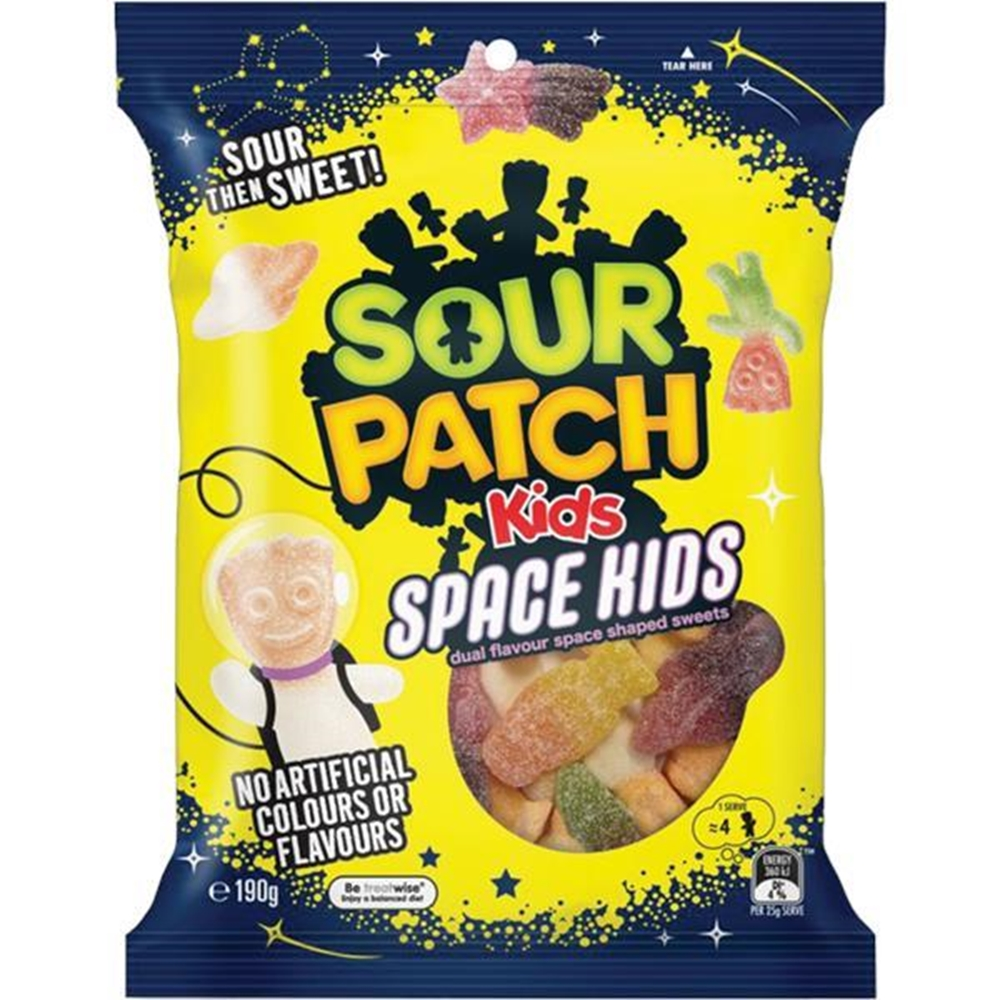 吉百利酸味太空儿童软糖 – 190克