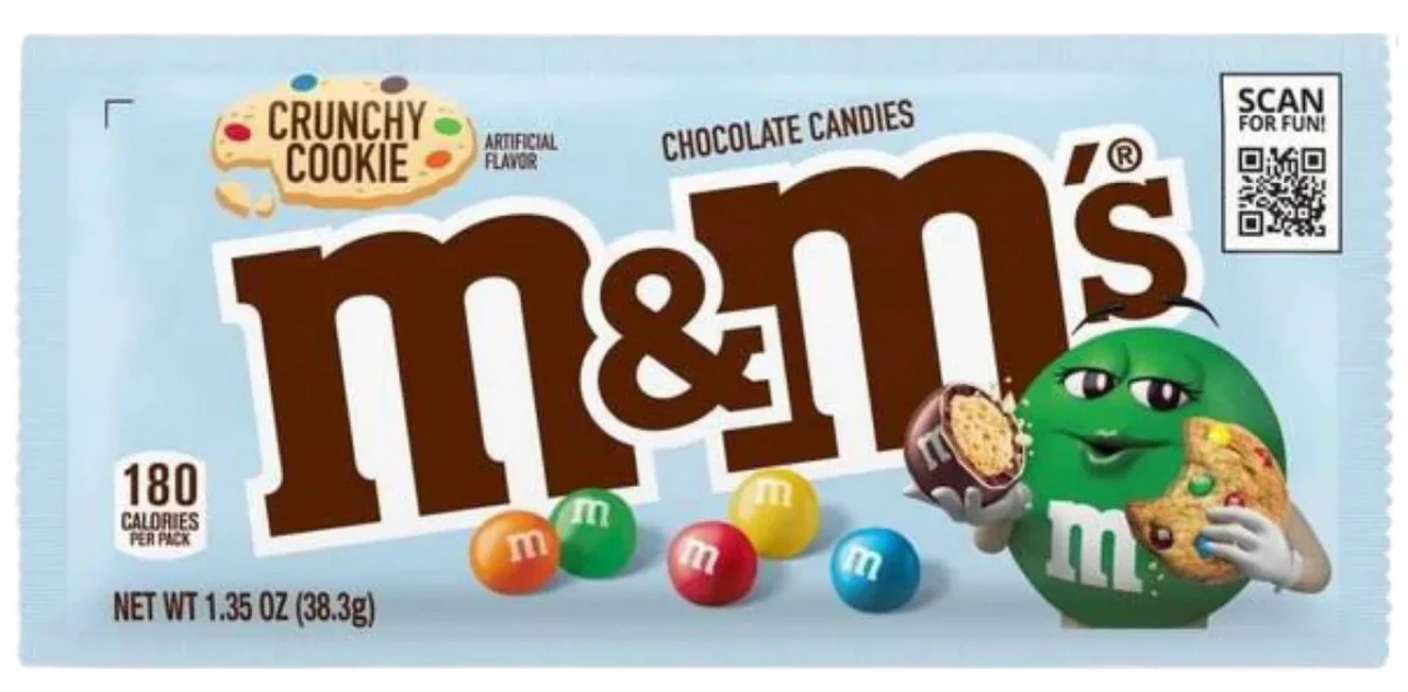 M&Ms 牛奶酥脆饼干 – 38克