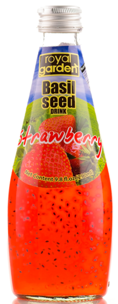 罗勒籽草莓味饮料 – 290毫升