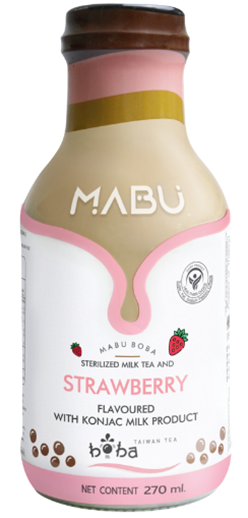 MABU BOBA STRABERRY MILK TEA 270ml