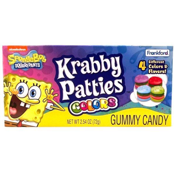 Frankford 海绵宝宝彩色橡皮糖蟹黄堡 电影盒装 2.54盎司 72克