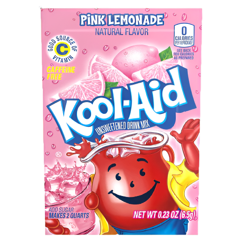 Kool-Aid Unsweetened Pink Lemonade Drink Powder 6.5g