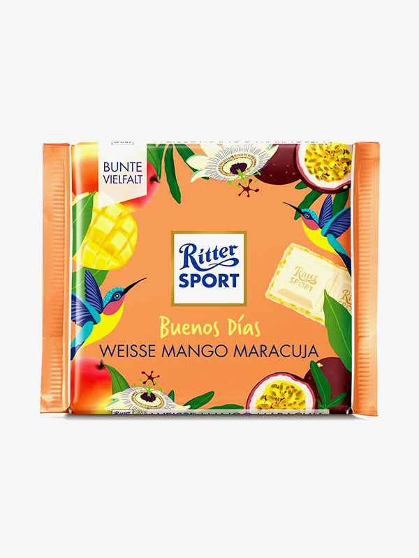 Ritter Sport 白巧克力芒果百香果 – 100克