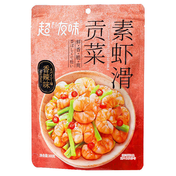 Chaoyouwei Spicy Tribute Vegetable with Vegetarian Shrimp Balls 100g