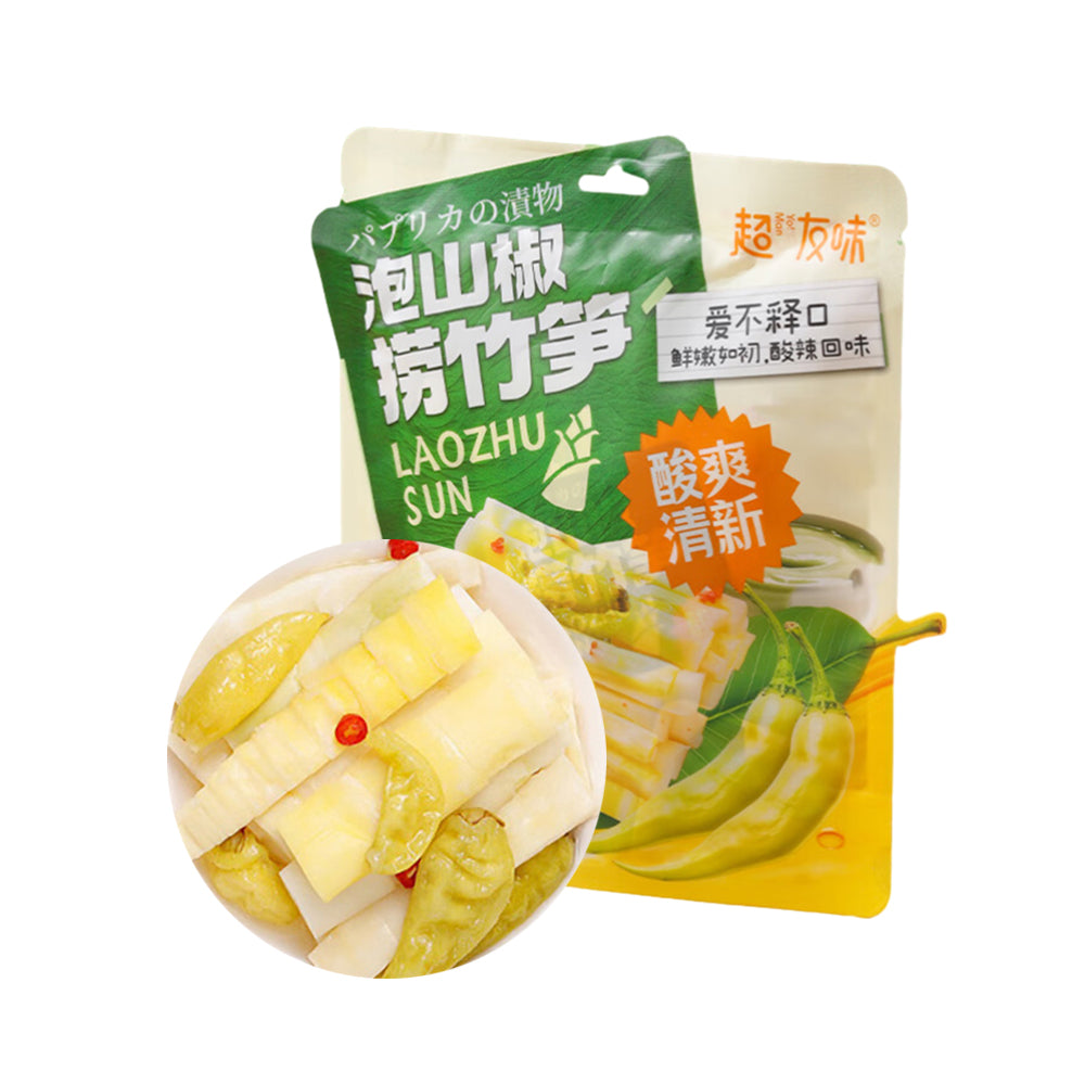Chaoyouwei Pickled Pepper Bamboo Shoots Refreshingly Sour 190g