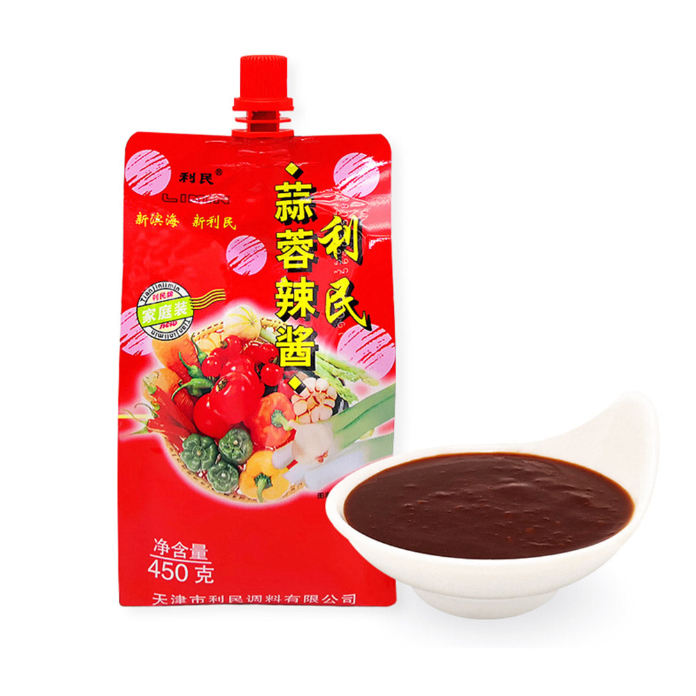 利民 蒜蓉辣椒酱 450克 管装
