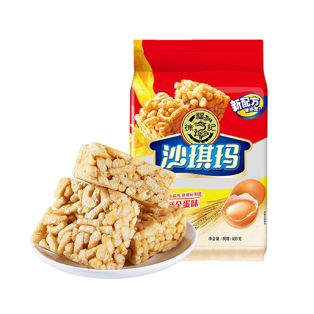 Hsu Fu Chi Crispy Egg-Flavored Sesame Sachima Snack 469g