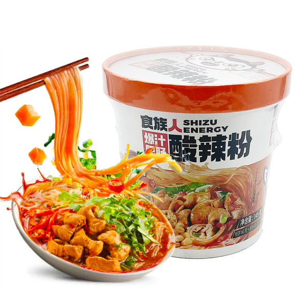Shizu Energy Instant Vermicelli with Juicy Pork Intestine and Spicy Sour Flavor 145g