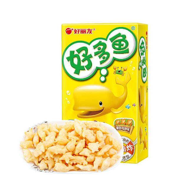 Orion Tasty Fish-shaped Honey Chicken Wing Flavor Baked Potato Chips 33g