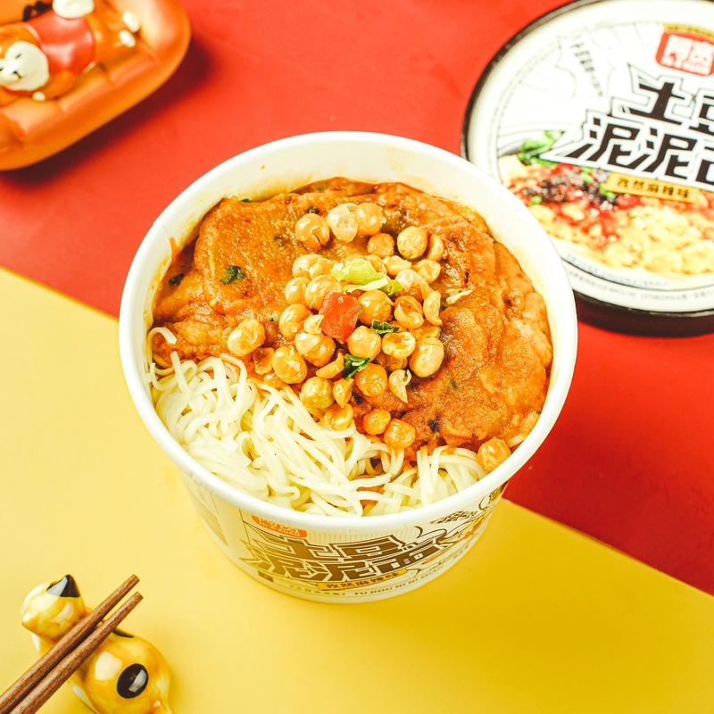 A-Kuan Mashed Potato Noodles Cumin Spicy Flavor 115g
