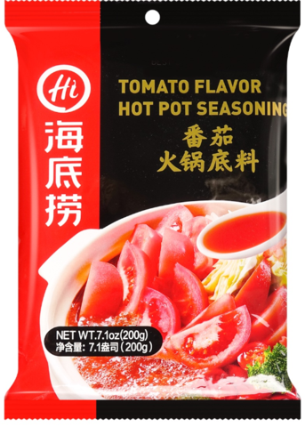 Haidilao Tomato Flavour Hotpot Soup Base 200G