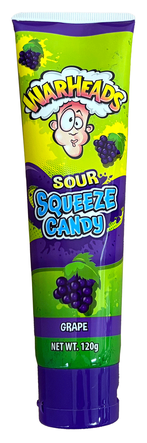 Warheads 酸味挤压糖果 葡萄味 120g
