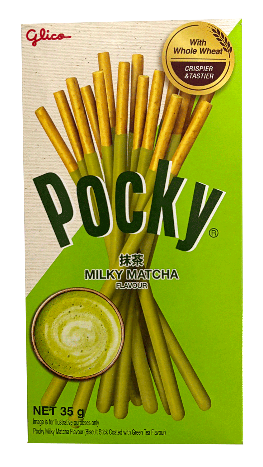 Glico Pocky Green Tea Matcha Biscuit Sticks 35g