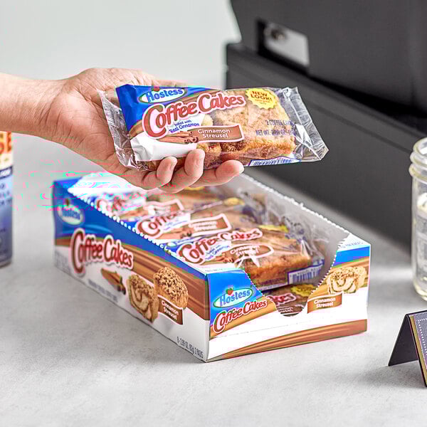 Hostess 肉桂咖啡蛋糕 覆盖黄油酥粒 家庭装 575g -16袋装