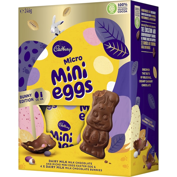 Cadbury 微型巧克力蛋和巧克力兔礼盒 246g