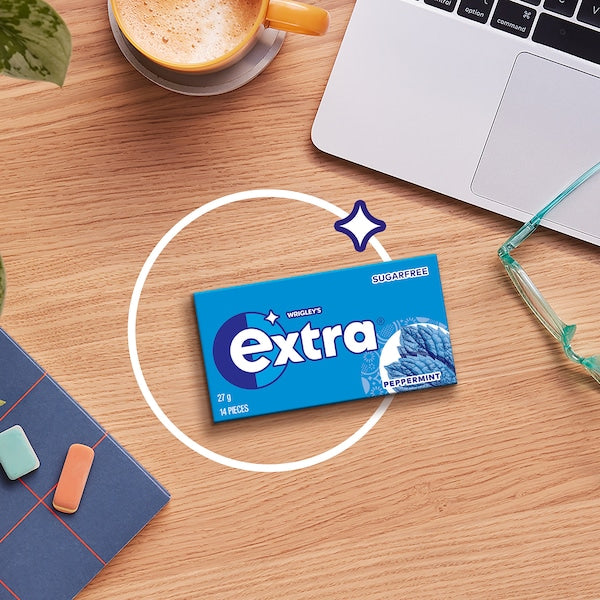 Extra Peppermint Sugar Free Chewing Gum 14pc 27g