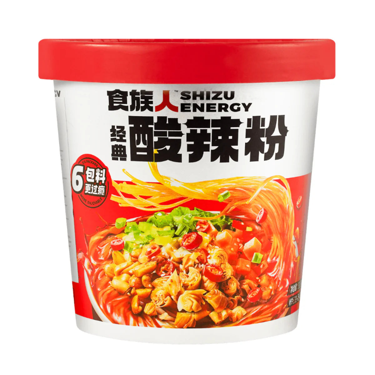 食族人 经典酸辣粉 即食粉丝 桶装 130g