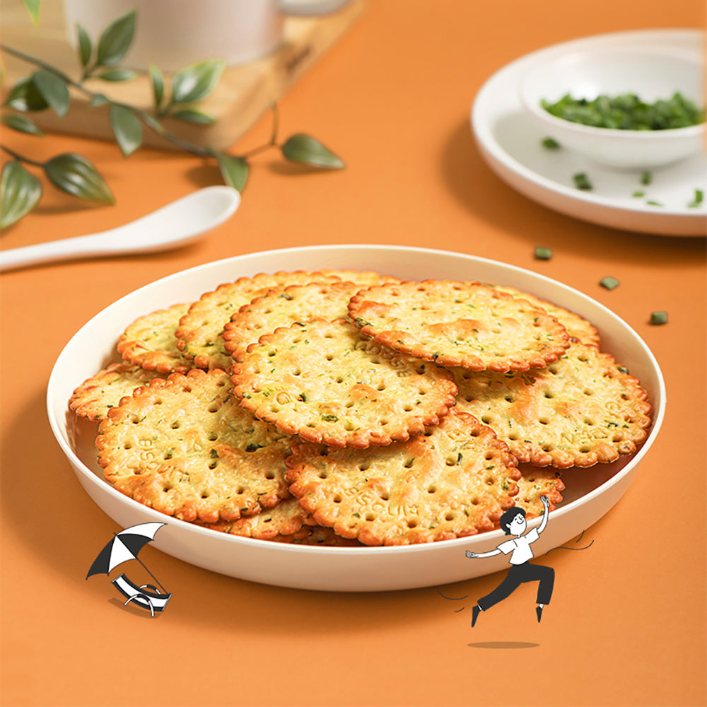 Garden Pop-Pan Spring Onion Crackers 200g