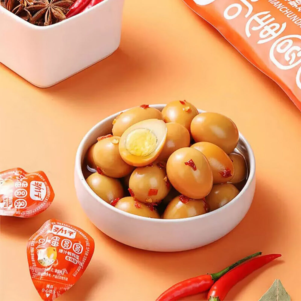 Jinzai Little Round Juicy Quail Eggs Spicy Flavor 120g