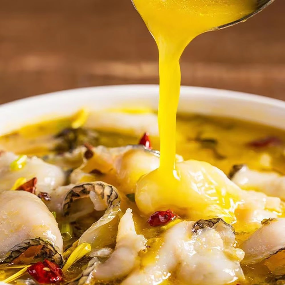 Baixiang Yummy Soup Golden Soup Sauerkraut Fish Instant Noodles in Bowl 132g