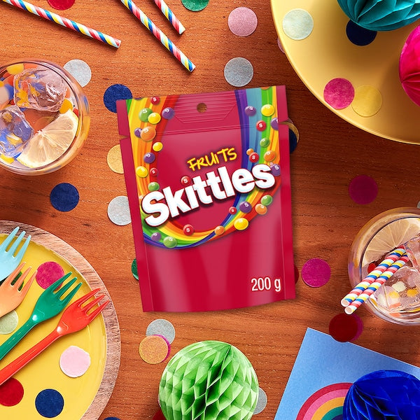Skittles Fruits Chewy Lollies Party Share Bag 200g