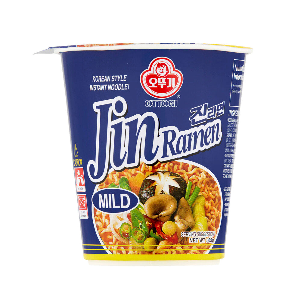 Ottogi Jin Ramen Cup 65g - Mild Flavour