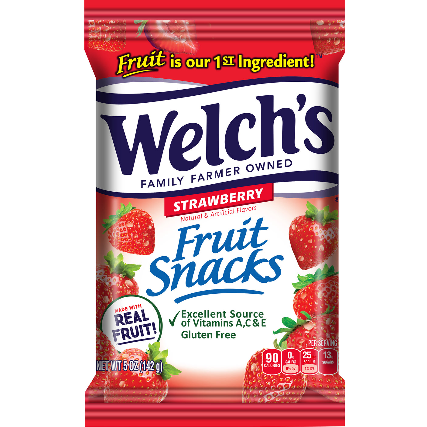 Welchs 草莓果仁小吃 – 5盎司 142克