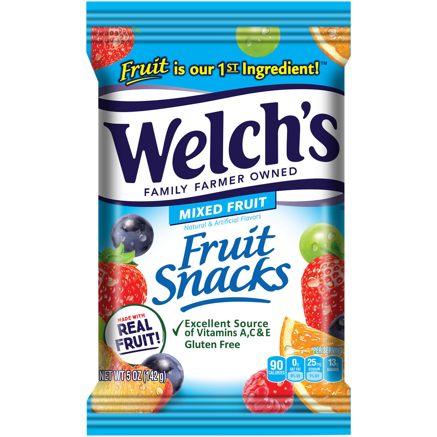 Welchs 混合水果果仁小吃 – 5盎司 142克