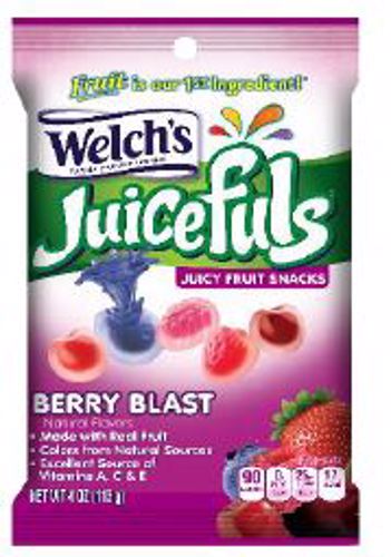 Welch's 浆果爆浆果汁糖 – 4盎司(113克)