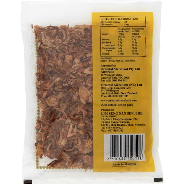 Dragon & Phoenix Ingredients Fried Shallot 100g